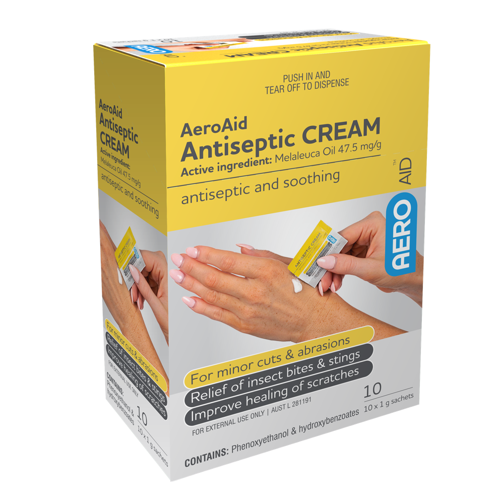 AEROAID Antiseptic Cream Sachet 1g Box/10 Image