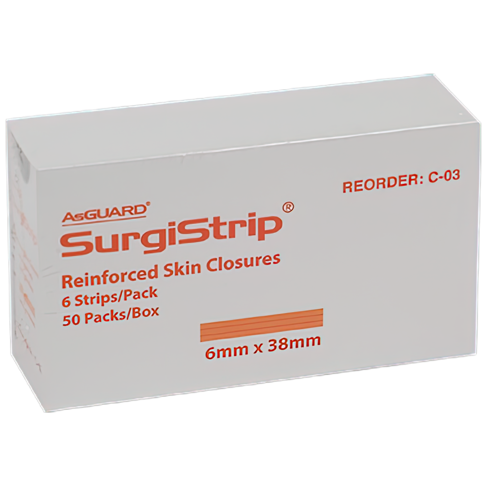 AEROPLAST Wound Closure Strips 6 x 38mm 6 strips/card Box/50 Image