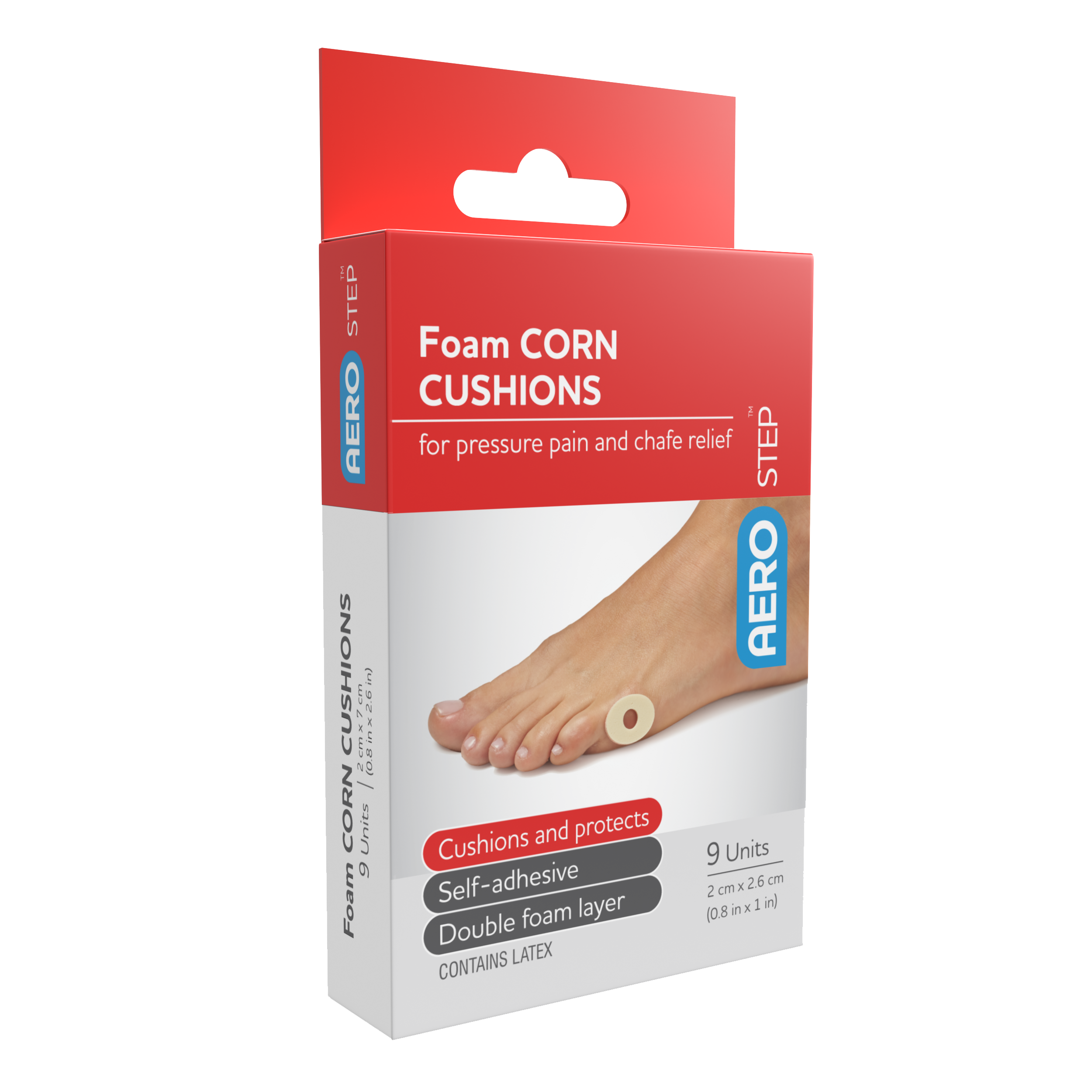 AEROSTEP™ Foam Corn Cushions 20 x 26mm Box/9 Image