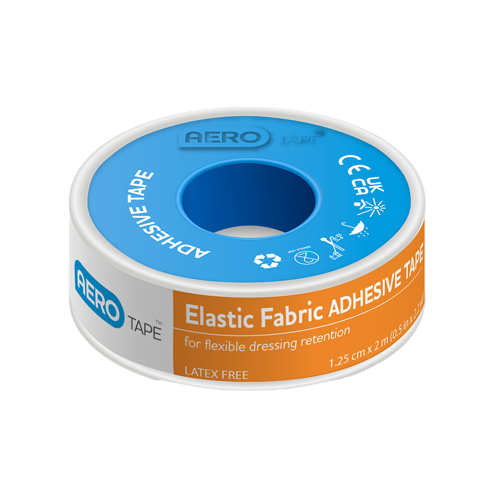 AEROTAPE Elastic Fabric Adhesive Tape 1.25cm x 2M Image