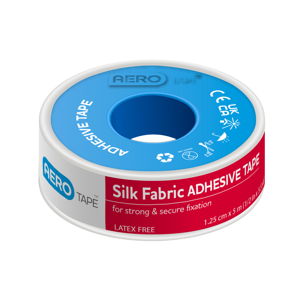 AEROTAPE Silk Fabric Adhesive Tape 1.25cm x 5M Image
