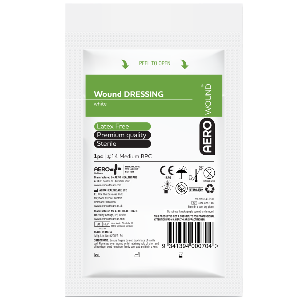 AEROWOUND #14 Wound Dressing 12 x 12cm Bag/12 Image