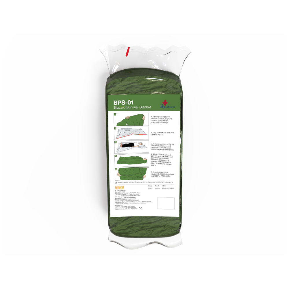 BLIZZARD Green Trauma Blanket 233 x 196cm Image