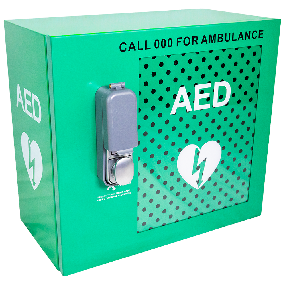 CARDIACT Alarmed Outdoor AED Cabinet with Lock 38 x 42 x 22cm Image