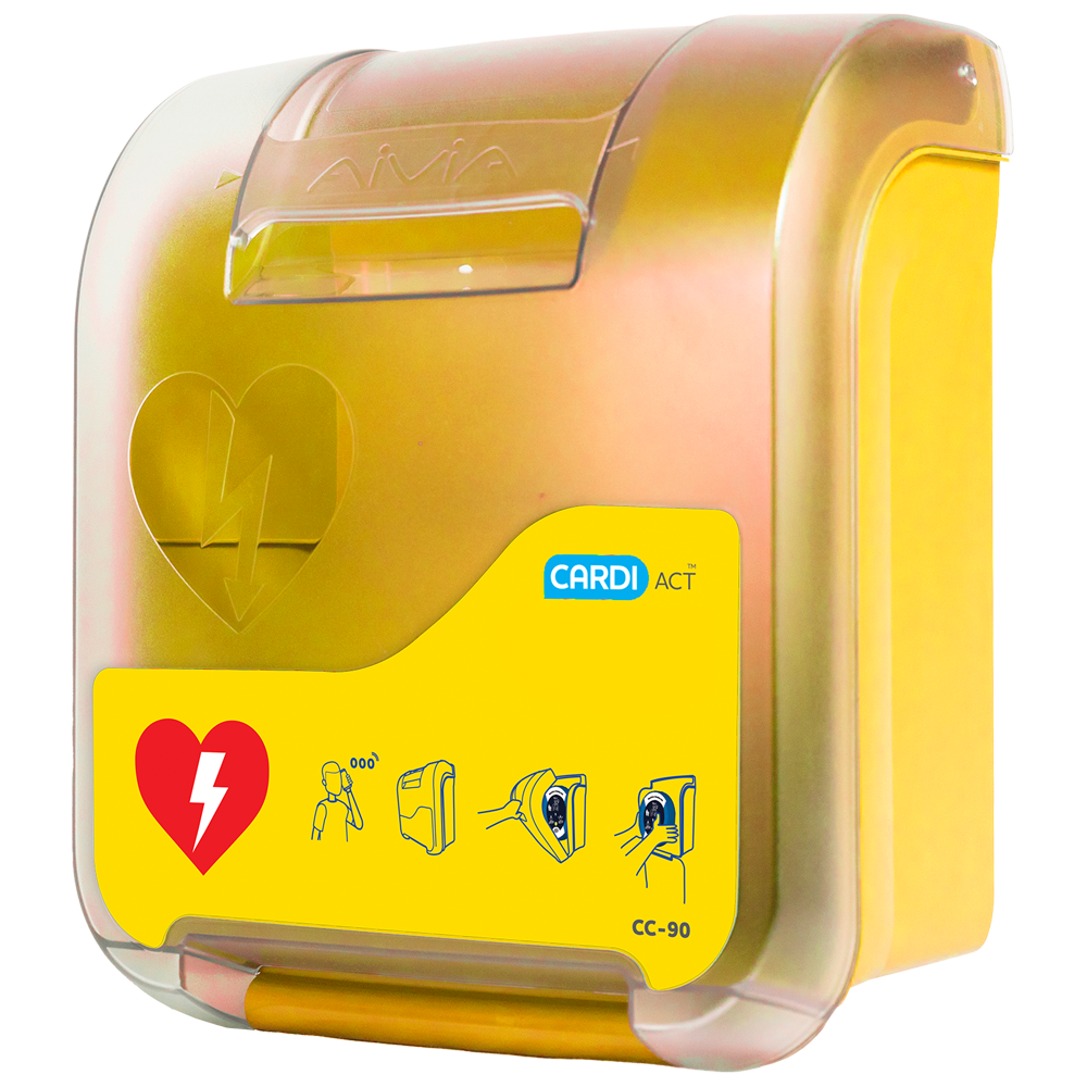 CARDIACT Alarmed AED Cabinet (Yellow) Image
