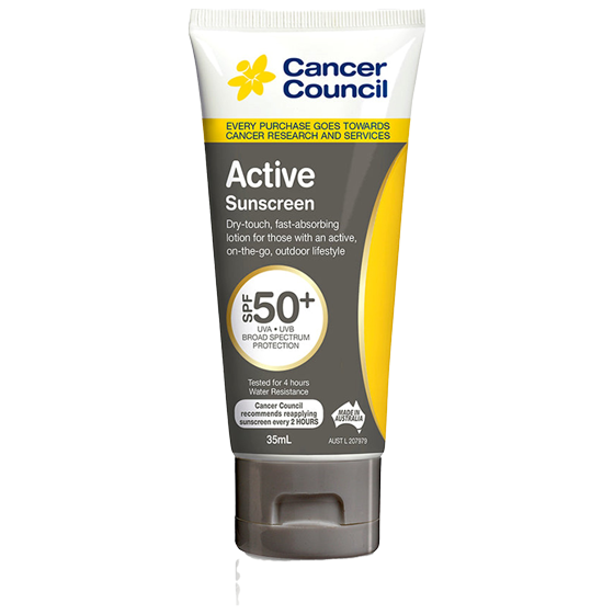 CANCER COUNCIL SPF50+ Active Sunscreen Tube 35mL Image