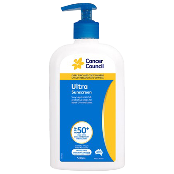 CANCER COUNCIL SPF50+ Ultra Sunscreen Pump 500mL Image