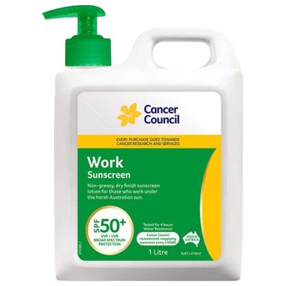 CANCER COUNCIL SPF50+ Work Sunscreen Pump 1L Image