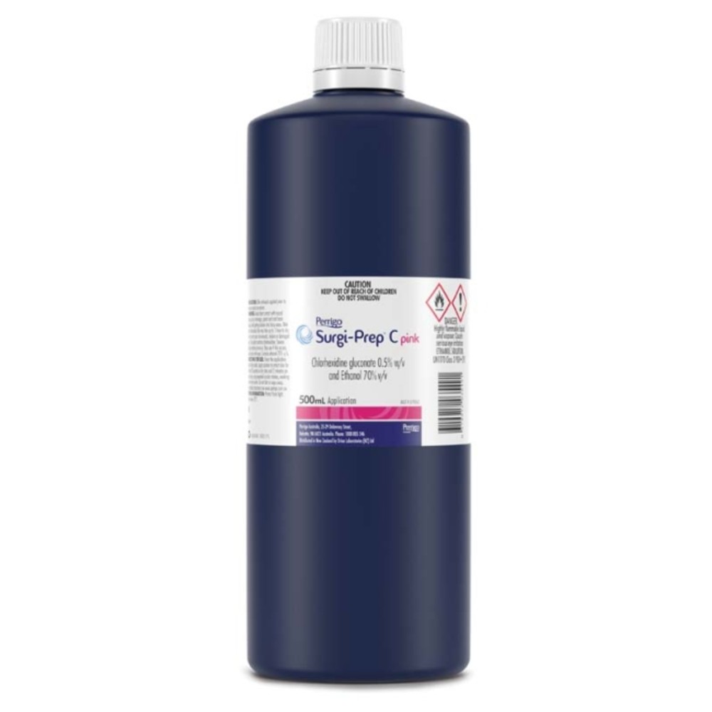 SURGI-PREP C Pink Chlorhexidine 0.5% and Ethanol 70% 500mL Image