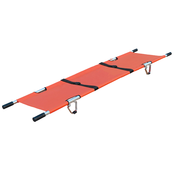 AERORESCUE Alloy Single-Fold Emergency Pole Stretcher (folds width ways) Image