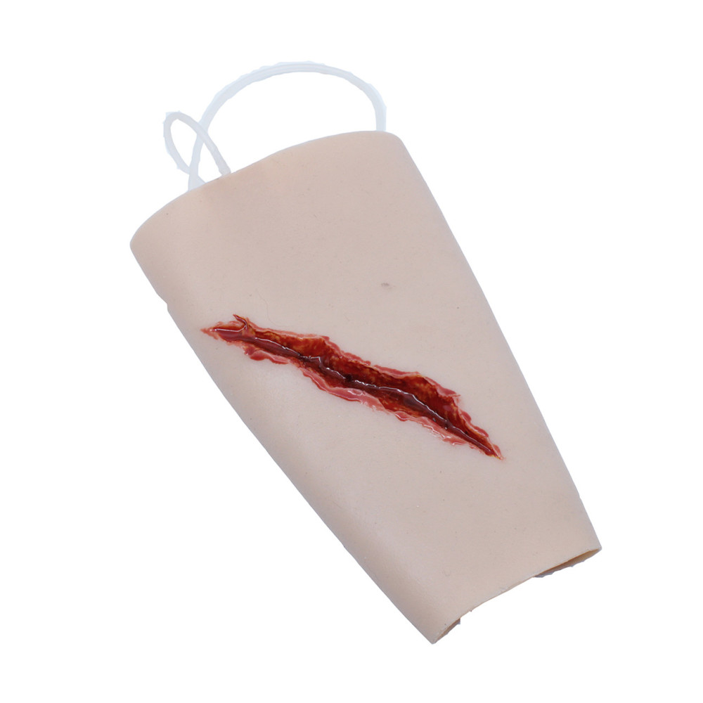 TRAUMASIM Wearable Jagged Laceration - Forearm - w/ Bleeding Capacity Image