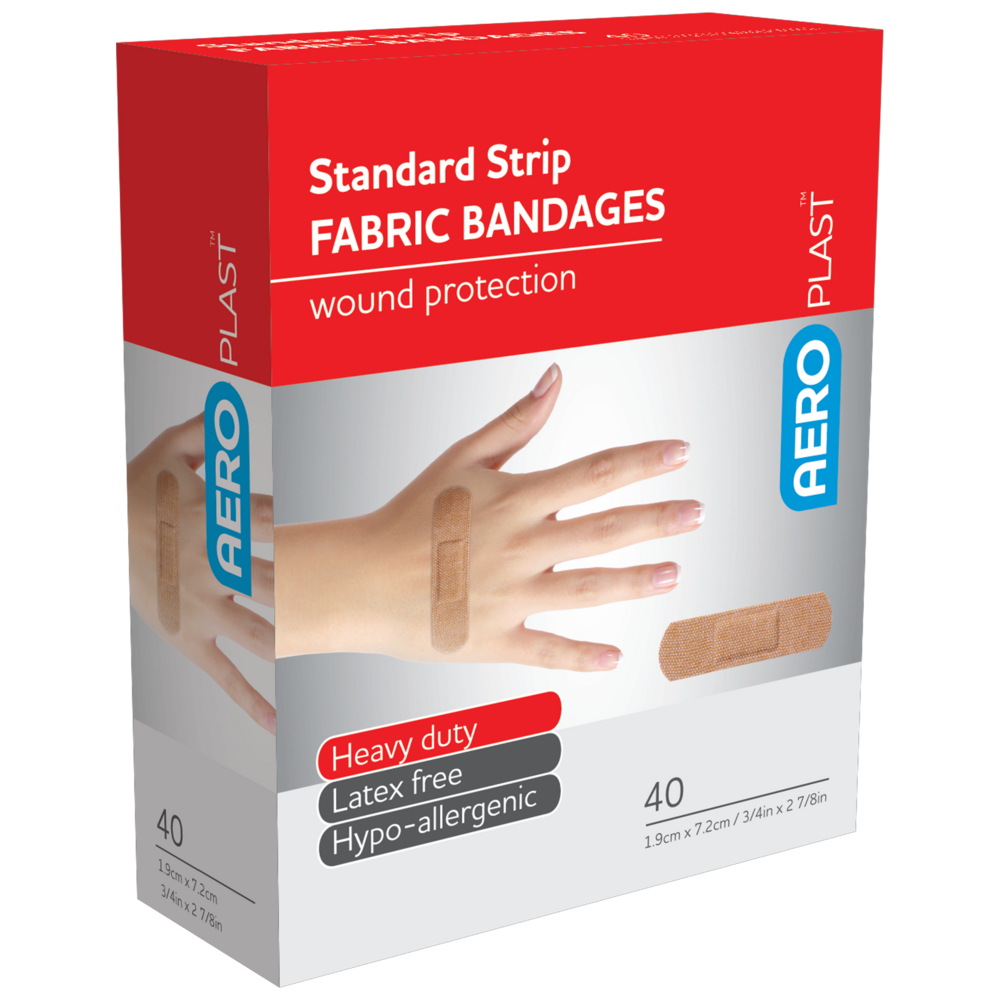 AEROPLAST Premium Fabric Standard Strip 7.2 x 1.9cm Box/40 Image