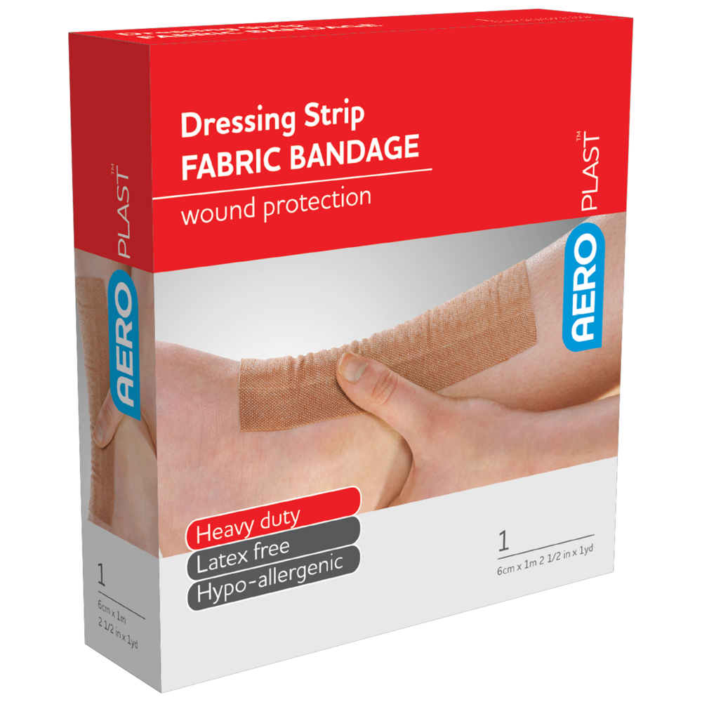 AEROPLAST Premium Fabric Dressing Strip 6cm x 1M Image