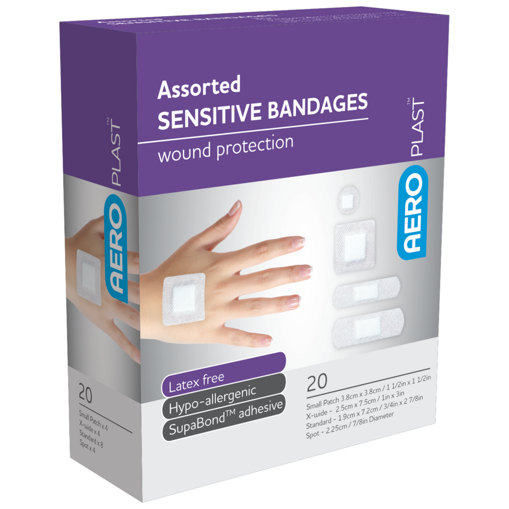 AEROPLAST Sensitive Assorted Dressings Box/20 Image