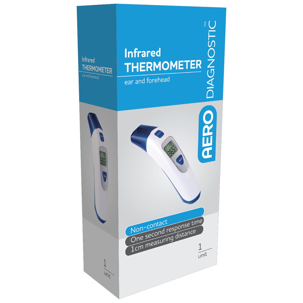 AERODIAGNOSTIC Personal Infrared Ear and Forehead Thermometer Image