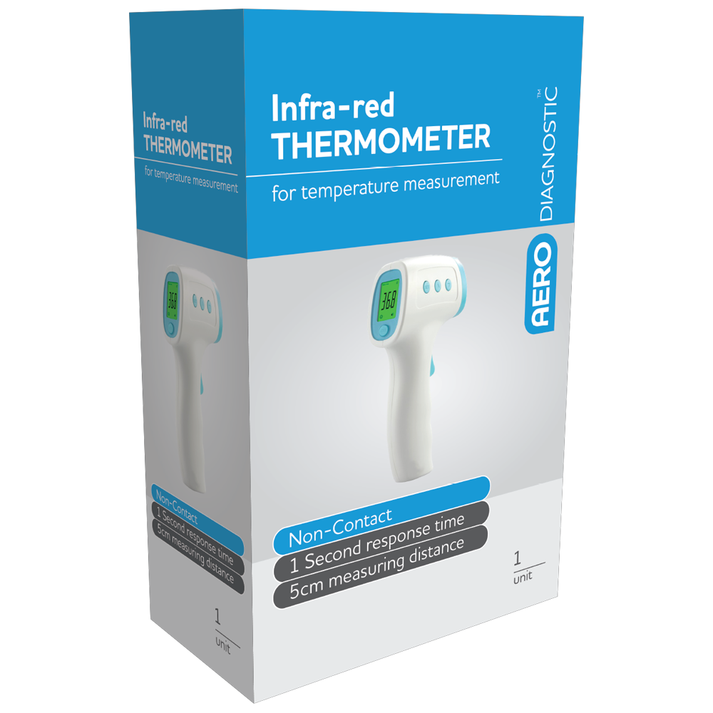 AERODIAGNOSTIC Pistol Grip Infrared Forehead Thermometer Image