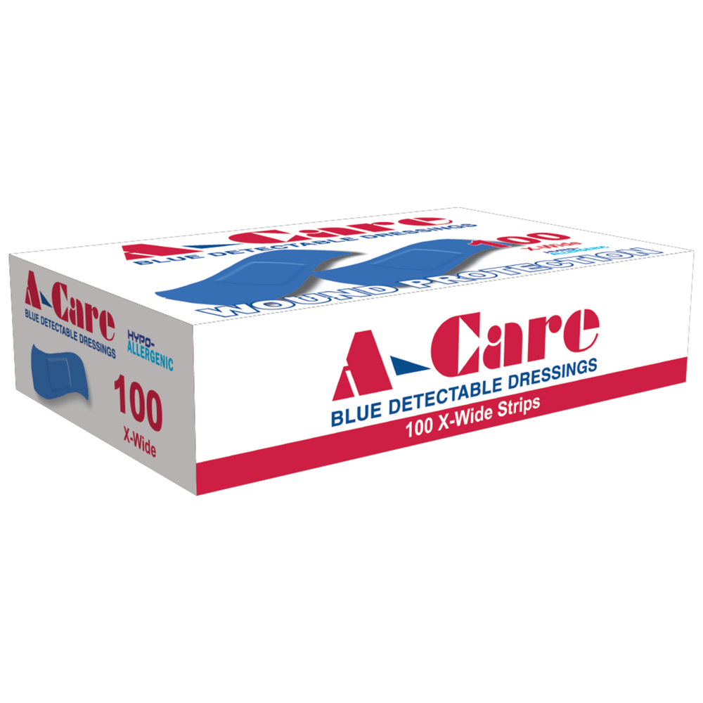 A-CARE Detectable Standard Strips 7.5 x 2.5cm Box/100 Image