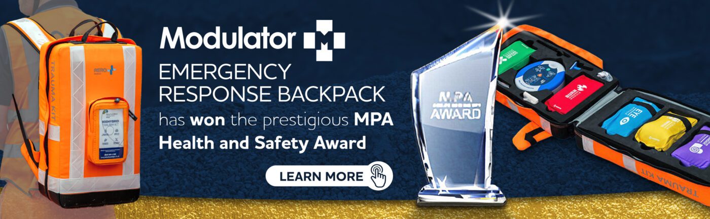 Modulator Emergency Response Backpack has won the MPA Health and Safety Award