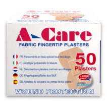 A-Care Fabric Fingertip Plasters (75 x 45mm) – Box 50