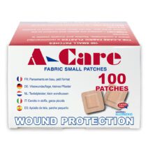 A-Care Fabric Small Patch Plasters (38 x 38mm) – Box 100