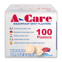 A-Care Washproof Spot Plasters (22 x 22mm) – Box 100