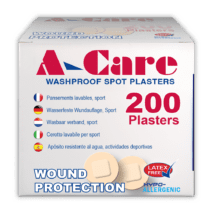 A-Care Washproof Plasters Spot 22x22mm - Box 200