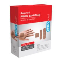 AeroPlast™ Premium Fabric Assorted Plasters – Box 20