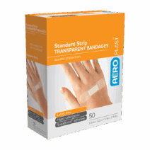 AeroPlast™ Transparent Standard Strip 7.2 x 1.9cm Box/50