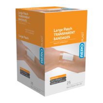 AeroPlast™ Transparent Large Patch Plasters – Box 25