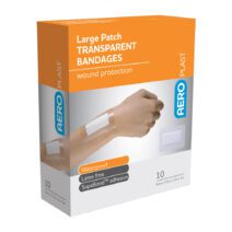 AeroPlast™ Transparent Large Patch Plasters 7.5 x 5cm – Box 10