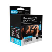 AeroTape™ Black Kinesiology Pro Sports Tape 5cm x 5M
