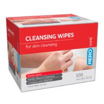 AeroWipe™ Alcohol-Free Saline Cleansing Wipes – Box 100