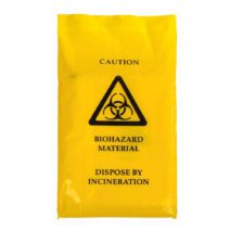 Yellow Self Seal Disposal Bag 200 x 310 mm – Pack 50