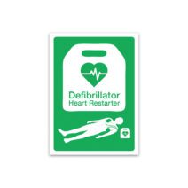 AED Wall Sign Sticker 210 x 148mm