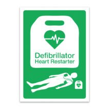 AED Wall Sign Sticker 297 x 210mm