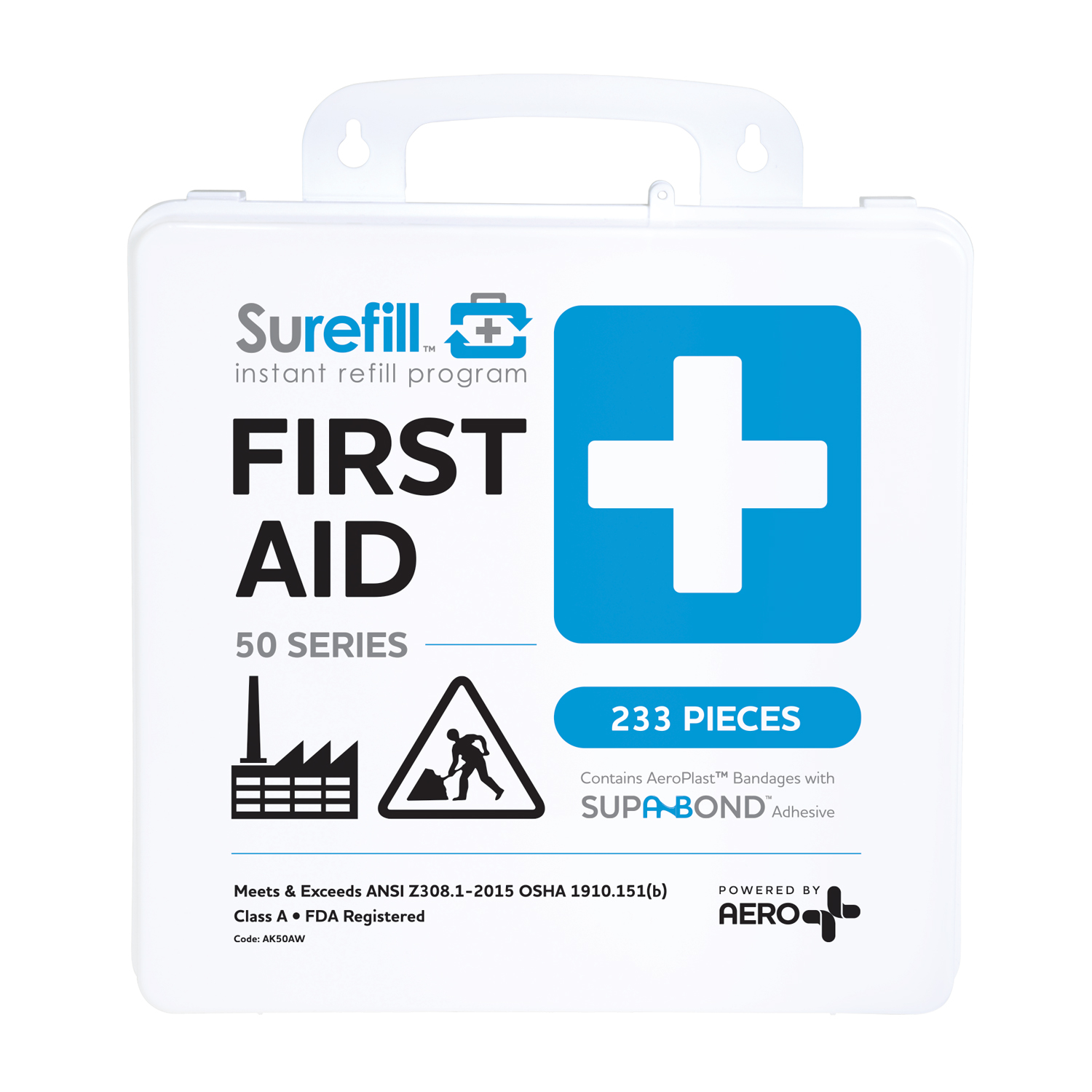 Surefill™ 50 Series ANSI A First Aid Kit - Weatherproof Case #AK50AW ...