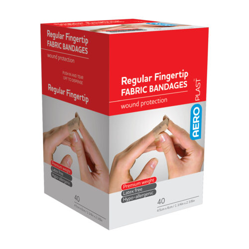 AeroPlast™ Fabric Fingertip Bandages 40/box <span class = "aero_product_number"> #AFP430 </span>