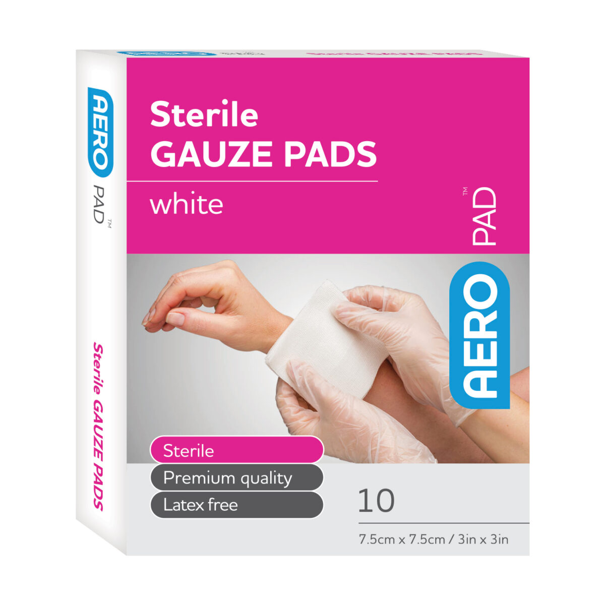 AeroPad™ Gauze Pads 3in x 3in 10/box APG7510SUS Aero Healthcare