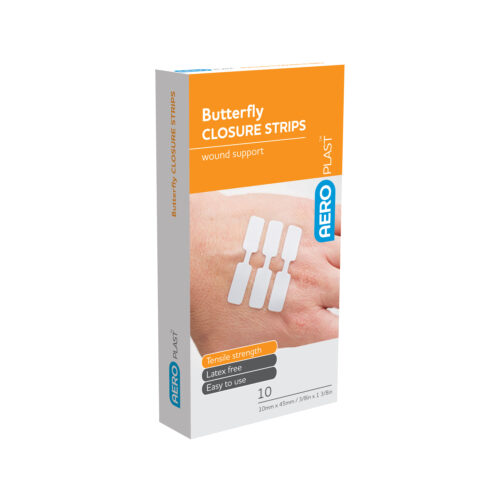 AeroPlast™ Butterfly Closures 10/box <span class = "aero_product_number"> #APWCB10 </span>