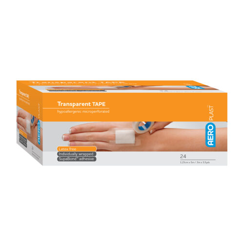 AeroPlast™ Transparent Plastic Tape 1/2in x 5.5yds <span class = "aero_product_number"> #AT12 </span>
