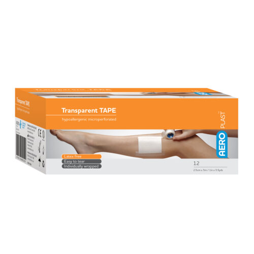 AeroPlast™ Transparent Plastic Tape 1in x 5.5yds <span class = "aero_product_number"> #AT25 </span>