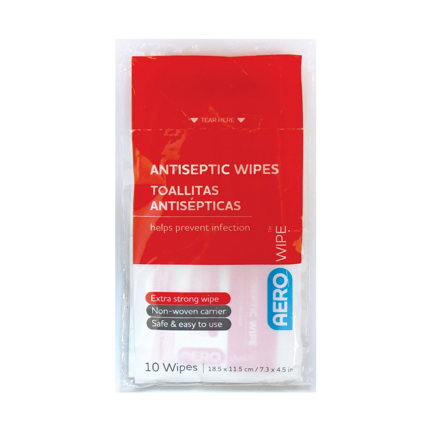AeroWipe™ Antiseptic Wipes (10pk) SSAW8010 Aero Healthcare