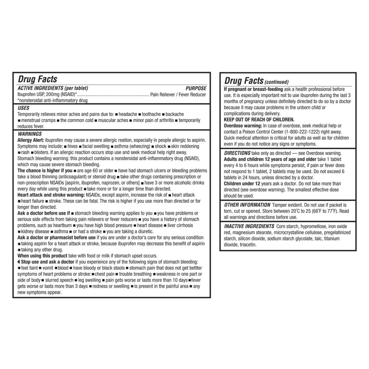 AeroTab™ Ibuprofen Tablets USP 200mg 50/box ATIB50 Aero Healthcare