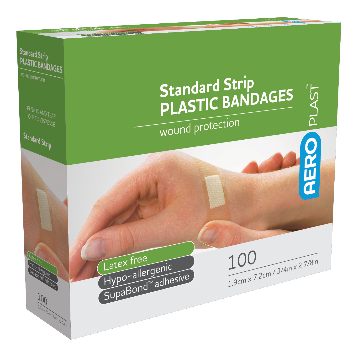 AeroPlast™ Standard Plastic Bandage (100/Box) AP101 Aero Healthcare