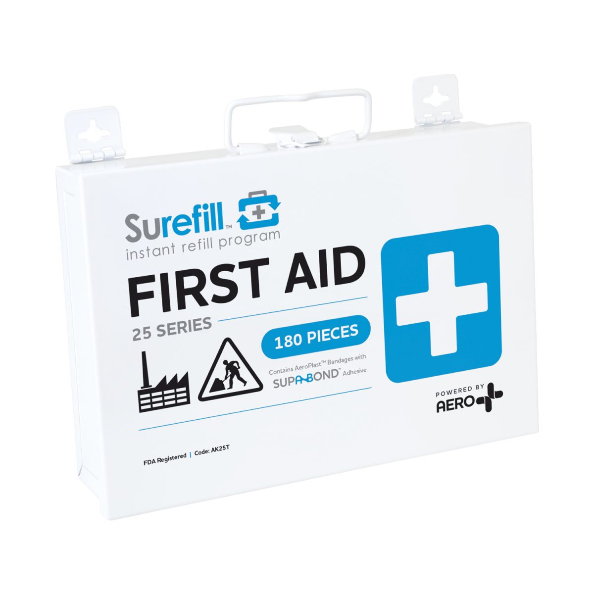 Surefill™ ALL PURPOSE 25 Series First Aid Kit - Metal Case #AK25T