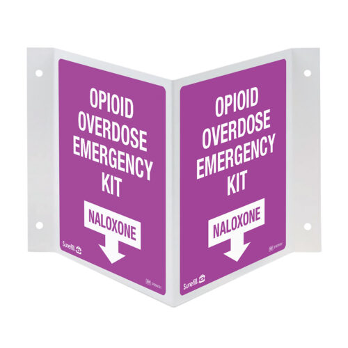 Overdose Kit 3-Way Wall Sign <span class = "aero_product_number"> #SFODWS01</span>