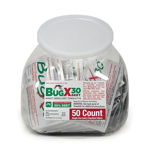 BugX30 Fish Bowl Insect Repellent Wipes, 50/bowl <span class="aero_product_number"> #12841</span>