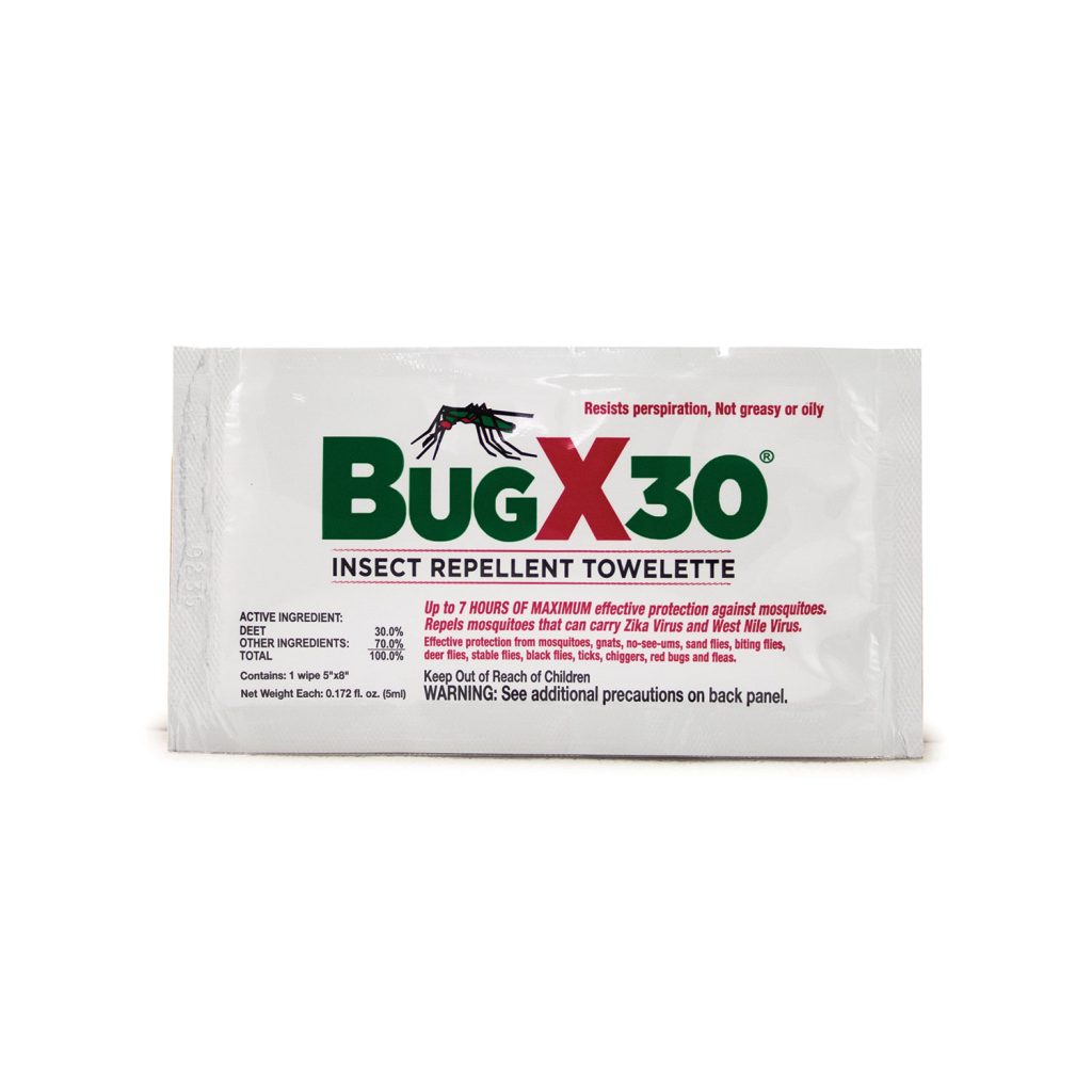 12643 BugX30 Insect Repellent Wipes DEET, Bulk #12643 | Aero Healthcare USA