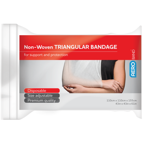 AeroBand™ Non-Woven Triangular Bandage Bag/10