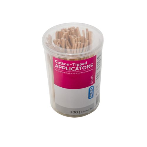 AEROSWAB Cotton-Tipped Applicators 3in - 100/vial